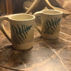 Handmade pottery mugs (2)